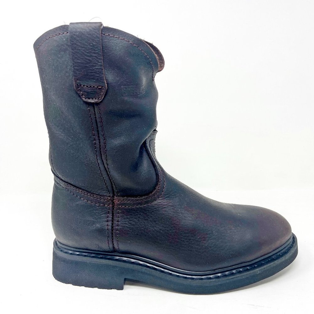 Bonanza 10" Wellington Goodyear Welt Brown Leather Mens Work Boots BAT107